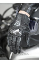 Guantes De Motocicleta Para Hombre Cuero Genuino Antideslizante Toque De Pantalla Completo Protección De Muñeca Y Dedos Fibra De Carbono - details 5