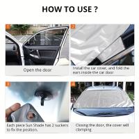 Protector De Ventanas Del Coche Para Verano Cortina De Sol Para Parabrisas Anticongelante Y Anti Nieve Plegable Protección UV 2024 - details 3