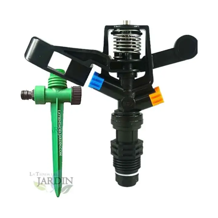 Suinga Kit Aspersor de Riego Circular 1/2" 7 a 13 Mts + Porta Aspersor - Ahorra Agua - 1