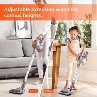 Aspirador de varilla sin cable, 4 en 1, multiusos, gran depósito de polvo de 1.3L , batería extraíble, tubo de extensión, ligero y con luz LED; - details 3
