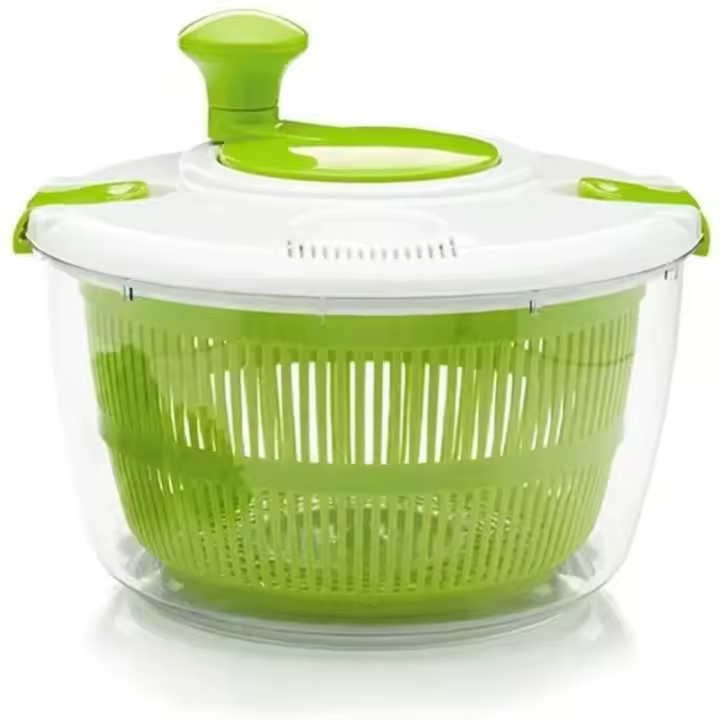 Ensaladera De Frutas Con Secador De Manivela Manual Accesorios De Cocina Ensaladera De Verduras Secadora Centrifuga Alimentos Deshidratadores Cesta De Frutas - 1