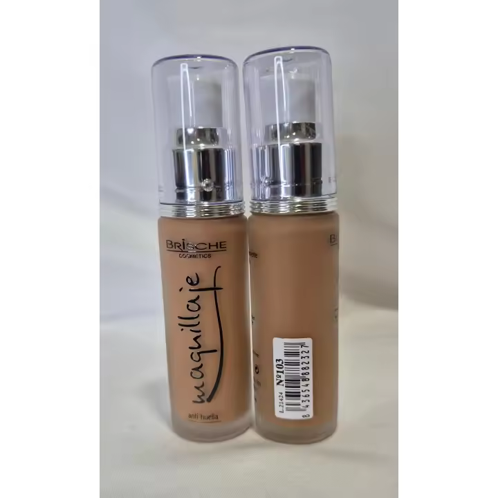 Brische Cosmetics Maquillaje permanente anti-huella Facial de Larga Duración con 4 Tonos Disponibles 30ml - 1