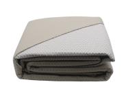 Colcha Bouti de Verano Reversible Lisa en Beige/Blanca   | Acolchada Fina y Termosellada | Incluye Fundas de Cojín Mommata - details 6