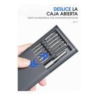 BARAC Juego de puntas magnéticas para atornillador, Destornillador, set de 24 brocas de precisión para DIY, herramientas mini para reparación de teléfono, PC, hogar inteligente, con funda - details 3