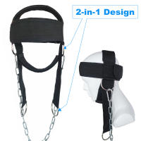 Correa Ajustable Para Cuello Y Cabeza Con Cadena Para Gimnasio Doméstico Levantamiento De Pesas Bodybuilding Ejercicio Con Barril - details 0