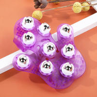 Bola De Masaje Portátil De 360 Grados En Forma De Mano Con Bolas De Rodillo Para Cuidado Corporal Y Circulación Sanguínea - details 2