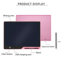 Tablet De Escritura Educativa Para Niños Tablero De Dibujo LCD De 10/16 Pulgadas Libreta Electrónica De Borrado Doodle Recargable Por USB Regalos Para Niños - details 9