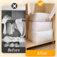Bolsa De Almacenamiento Para Edredón Plegable 1pc Impermeable Y Anti-Polvo Organizador De Ropa Y Mantas Para El Hogar - details 1