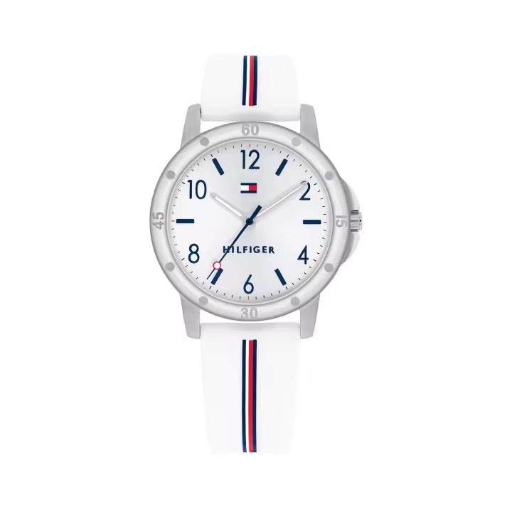 Reloj TOMMY HILFIGER Niña 1720014 - Acero con correa de silicona blanca - Comunión - 1
