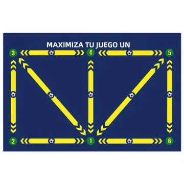 Tapete De Entrenamiento De Fútbol 90x60cm - Alfombra De Práctica Interior, Antideslizante Y Silenciosa