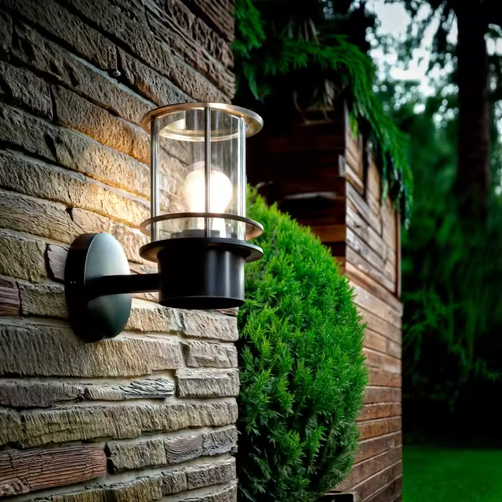 Ledkia Aplique de Pared Exterior Antara Negro - 1