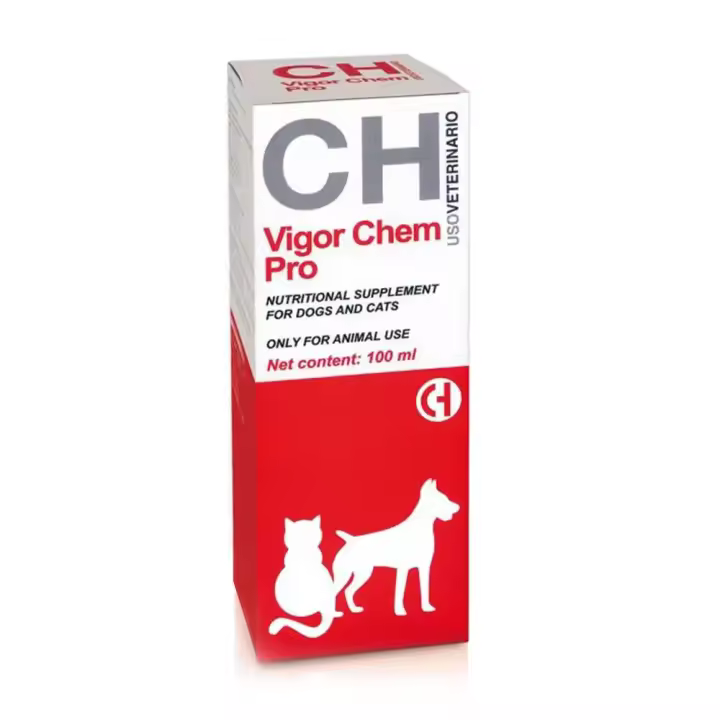 Vigor Chem Pro 100 ml complemento vitamínico-mineral diseñado para perros y gatos Chemical Ibérica - 1
