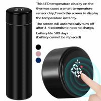 Termo De Acero Inoxidable Doble Capa 500ml Taza De Viaje Para Café Y Té Con Infusor De Agua Botella De Agua Para Viajes De Negocios - details 1