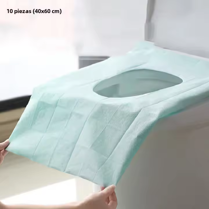 10 PCS Cubiertas De Asiento De Inodoro Desechables Para Viajes Y Entrenamiento De Aseo Público Adecuado Para Niños Y Adultos - 1