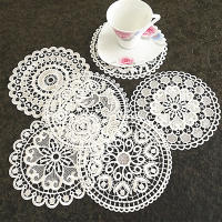Mantelera De Encaje Con Bordado De Flores Resistente Al Calor 20/30/40cm Cojín Para Taza Decoración De Hogar Para Bodas Y Fiestas Moderno - details 16