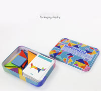 Puzzle De Madera 3D Con Patrón Animal Juego Educativo Montessori Para Niños Juguetes De Tangram Coloridos Regalo Para Niños - details 10