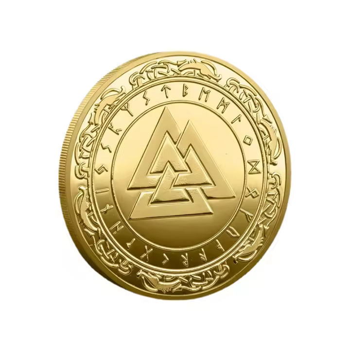 Moneda Commemorativa Vikinga Odin Caballero De Sleipnir Runa Moneda De Metal Souvenir - 1
