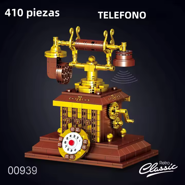 Bloques De Construcción Retro Teléfono 410PCS Juguete Creativo Para Decoración De Escritorio Regalo Para Niños DIY - 1