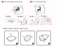 Funda De Cojín Suave Y Acolchada Para Sofá Y Cama Decoración De Hogar Funda De Cojín De Peluche De Conejo Falso Para Asiento - details 7