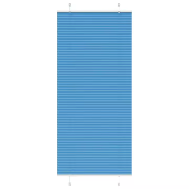 vidaXL Estor Plisado azul 100x200 cm Tela Ancho 99,4 cm Poliéster - 1