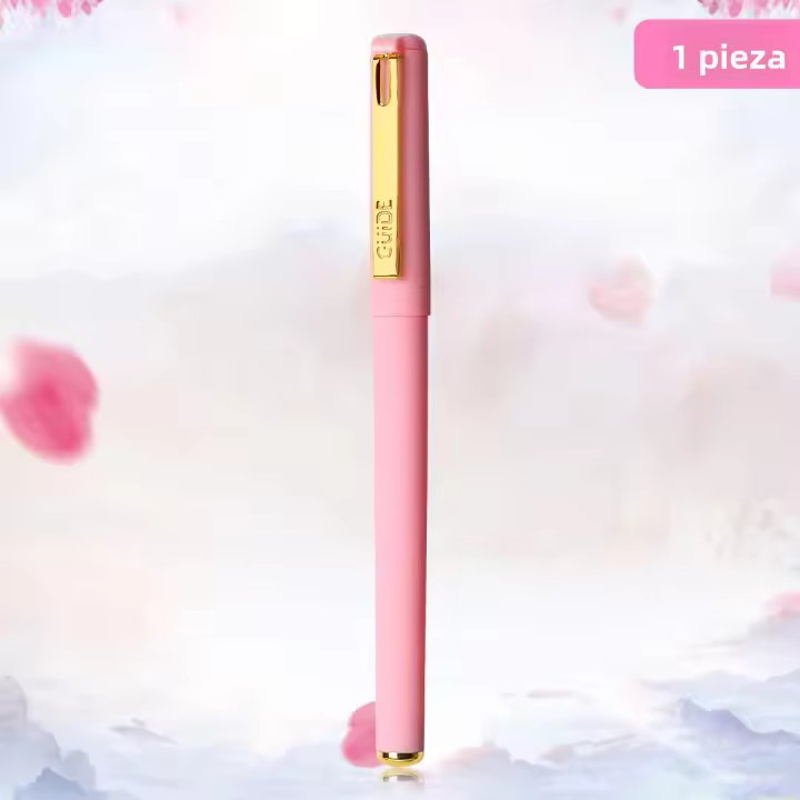Lápices De Gel Neutrales WQN 0.7mm Pack De 1/5/7pcs Rosa Mate Para Dibujar Y Escritura Suministros Escolares Y De Oficina - 1