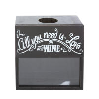 Caja Decorativa Negra para Guardar Chapas y Tapones - 20x11x20 cm - details 0