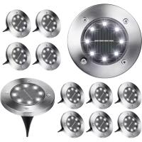 Luz Solar Exterior 8 LED para Jardín Blanco Frío IP65 - details 0