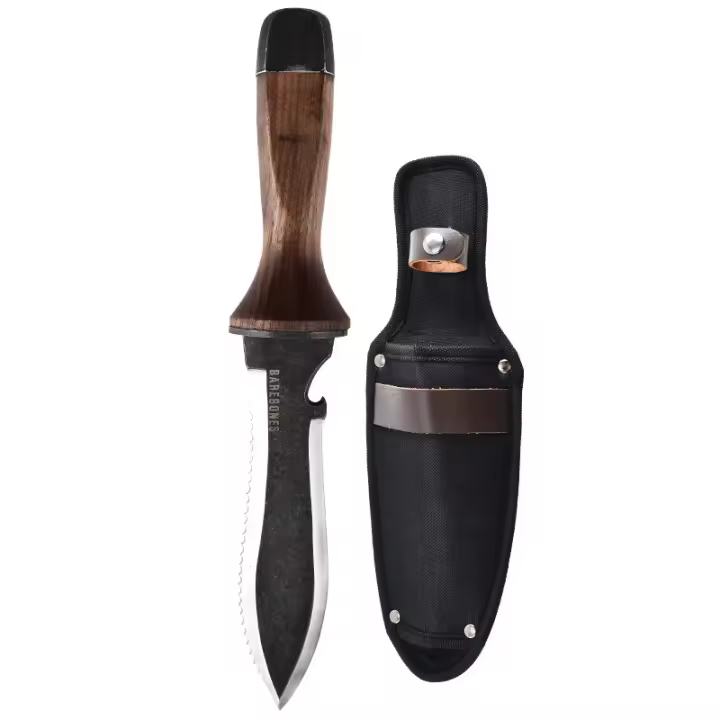 Shovel Multifuncional Para Camping Y Jardín Con Mango De Nogal Herramienta De Tierra Y Aereador De Verduras Para El Uso Doméstico - 1