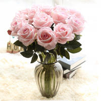 5Pcs Largarama De Flores Blancas De Seda Bellas Rosas Artificiales Para Decoración De Hogar Y Bodas Arreglo Floral Falso - details 2