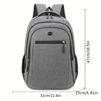 Mochila de gran capacidad para hombre y mujer, bolsa de ordenador para estudiantes, multibolsillo, resistente al agua y al desgaste, Chr - details 1