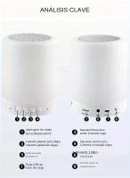 Lámpara De Noche Con Altavoz Bluetooth Inalámbrico Y Luz LED De Toque Para Niños Regalo Tabla De Lámpara Atmosfera Regulable Con Colores - details 5