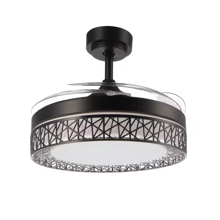 ONSSI®Ventilador de Techo con Luz Led 66W  (36W/Luz+30W/Motor),Mando a Distancia Cambiar de Color,Invisible con 6 Velocidad, - 1
