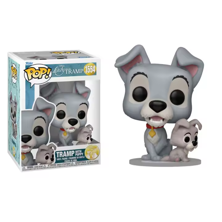 FUNKO POP DISNEY: LA DAMA Y EL VEGABUNDO - VAGABUNDO CON CACHORRO, 83569, Nº1554, TIENDA CON LICENCIA OFICIAL - 1