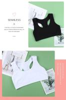 Sujetador De Deporte Estilo Chaleco En Color Sólido No Acero Ropa Interior De Algodón Para Mujer Fitness Trend Bra - details 4