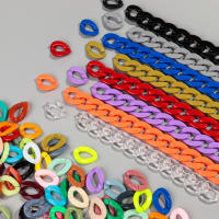 30pcs Cuentas De Acrílico Geométricas Solas En Color Para Hacer Pulseras Collares Cadenas De Gafas Accesorios De Joyería DIY De 20x30mm - details 16