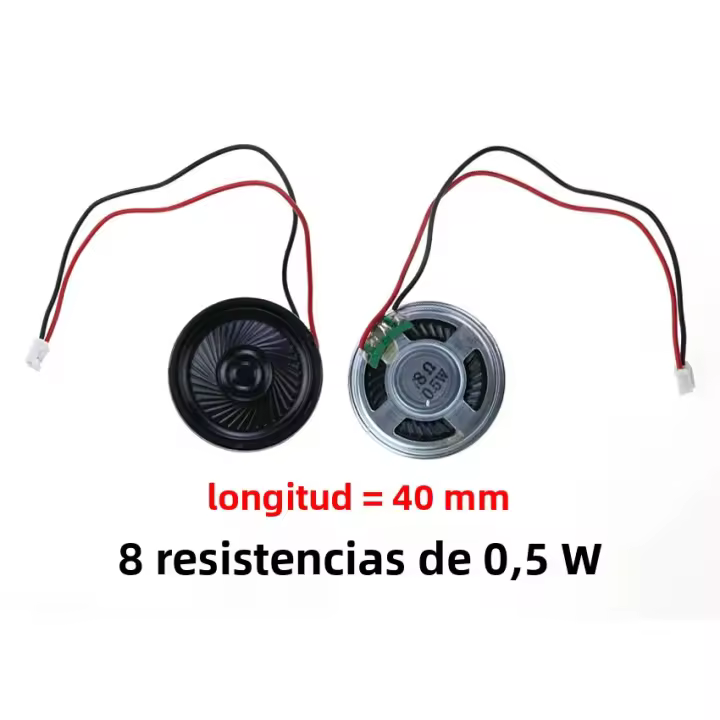 Altavoz Mini Ultrafino De 8 Ohm 0.5W Con Cable P2.0 Diámetro 20mm-57mm Para Mercado De Componentes Electrónicos - 1