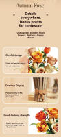 Juego De Bloques Creativos En Forma De Rosa Con Maceta Modelo Decorativo Para Niñas Juguete DIY Para El Día De San Valentín Regalo De Navidad - details 5