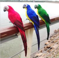 Decoración Creativa Y Artesanal De Papagayo Animal Para Jardín Miniatura Pajaro De Tela Con Plumas Para Adorno Del Césped Tamaño 25/35cm - details 3