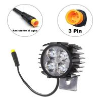 ✅Luz Faro Led Delantero con Claxon compatible Patinete Eléctrico Smartgyro Speedway / Rockway / Crossover Dual / Zwheel Zrino / Bicicleta / Universal 12-80V - Piezas Patineta, Repuestos, Recambios Patin, Monopatín, Intermitentes - details 2