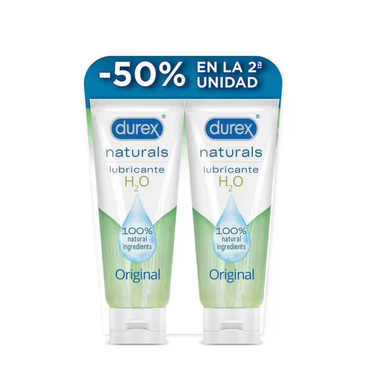 Durex naturals h2o duplo gel lubricante intimo 2x100ml - 1