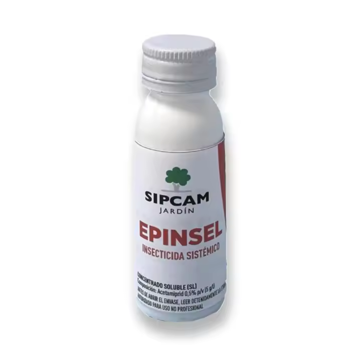 EPIK Alternativa 2024 (EPINSEL) - Insecticida PULGÓN, COCHINILLA, MOSCA BLANCA, ESCARABAJO PATATA Y MINADOR  Envase de 25 ml  100% Eficaz y No Genera Bioresistencias ni Toxicidad  Sipcam Jardin - 1