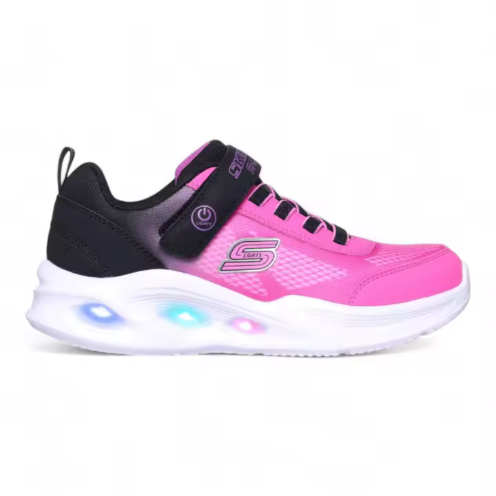 Skechers 303714N HPBL  303714L BKHP S-Lights: Sola Glow Ombre Deluxe Deportivas con Luces y Ajuste Adhesivo - 1