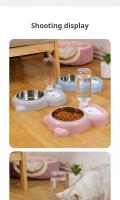 Juego De Tazas Para Gatos Con Dispensador Automático De Agua Y Alimento Para Mantener a Su Mascota Hidratada Y Satisfecha - details 7