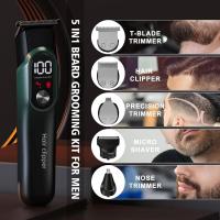 Cortadora de pelo para hombres especializada en cinco en uno, línea / inalámbrica, barba, orejas nasales, modificación corporal, cortadora de pelo con tecnología de carga inteligente - details 0