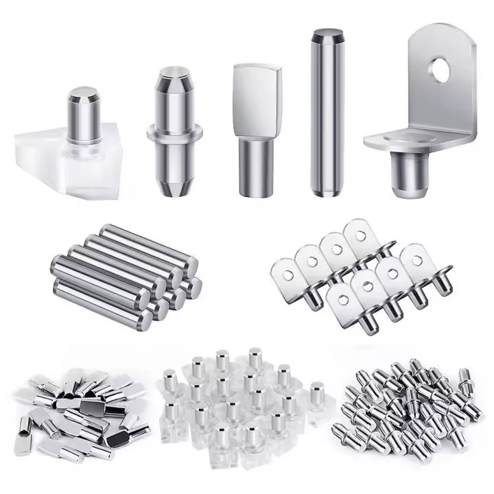 Kit de clavijas para estante de piezas, clavijas de 5 estilos, clavijas de soporte para estante, clavijas para estante de gabinete, clavijas para estantes, estantería de libros, 120 - 1