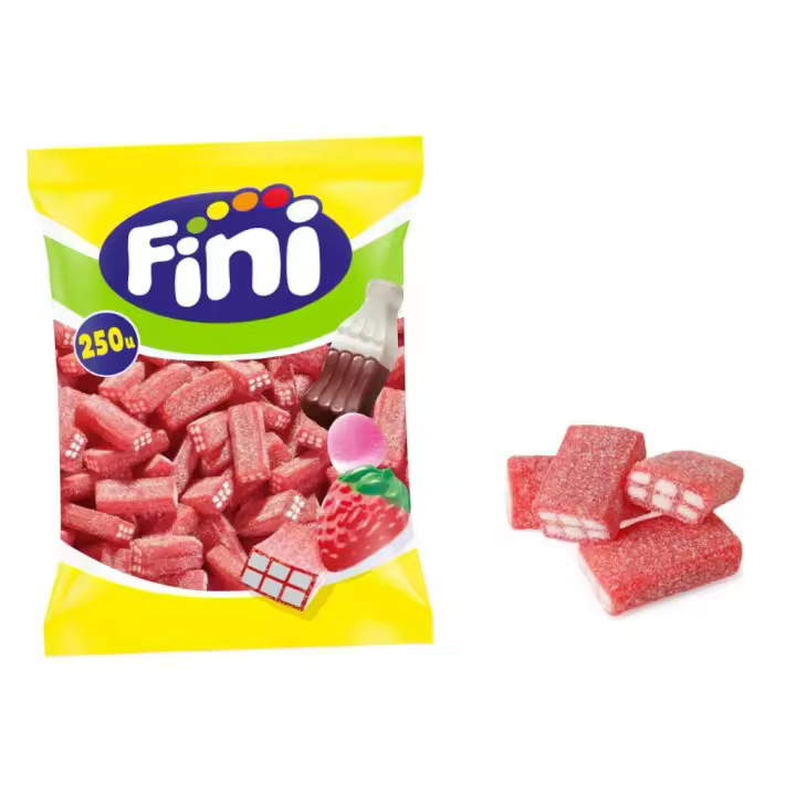 FINI Ladrillos con azucar bolsa 250u gominolas de calidad y sabor Fini  aproxi 1.67kg - 1