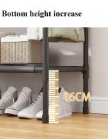 Gancho De Ropa Multifuncional Con Gran Capacidad De Almacenamiento Estante De 3 Niveles Para El Hogar Organizador De Armario Simple Y Elegante - details 4