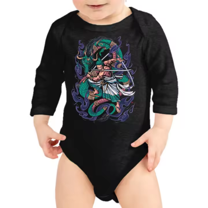 The Fan Tee Body Manga larga de Bebe One Piece Luffy Monkey Zoro Nami 112 - 1