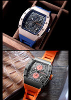 Reloj De Cuarzo Para Hombre MEGIR De Acero Inoxidable 316 Con Correa De Silicona Resistente Al Agua Y Luminosa Cronógrafo Con Fecha Automática - details 1