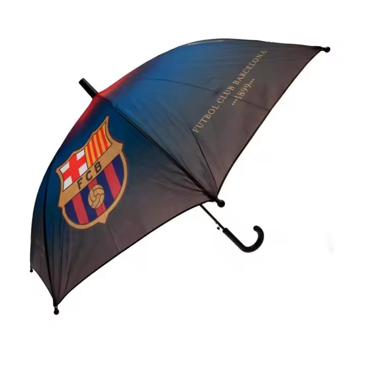 FC Barcelona New Import Paraguas Negro Unisex, Estampados en Toda la Superficie, Diámetro 85 Cm - 1